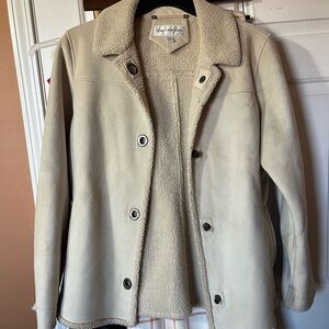 Jones New York Beige Teddy Jacket